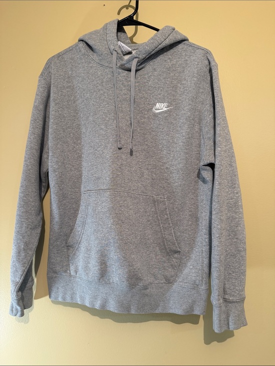 Nike Other - Nike Men’s Gray Pullover Hoodie with White Swoosh